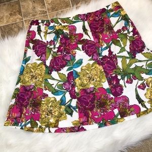 Lane Bryant Floral A-Line Skirt, Size 22
